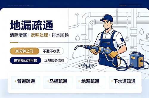 黄埔地漏疏通
